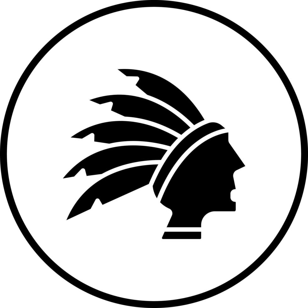 Native Indian Vector Icon Style
