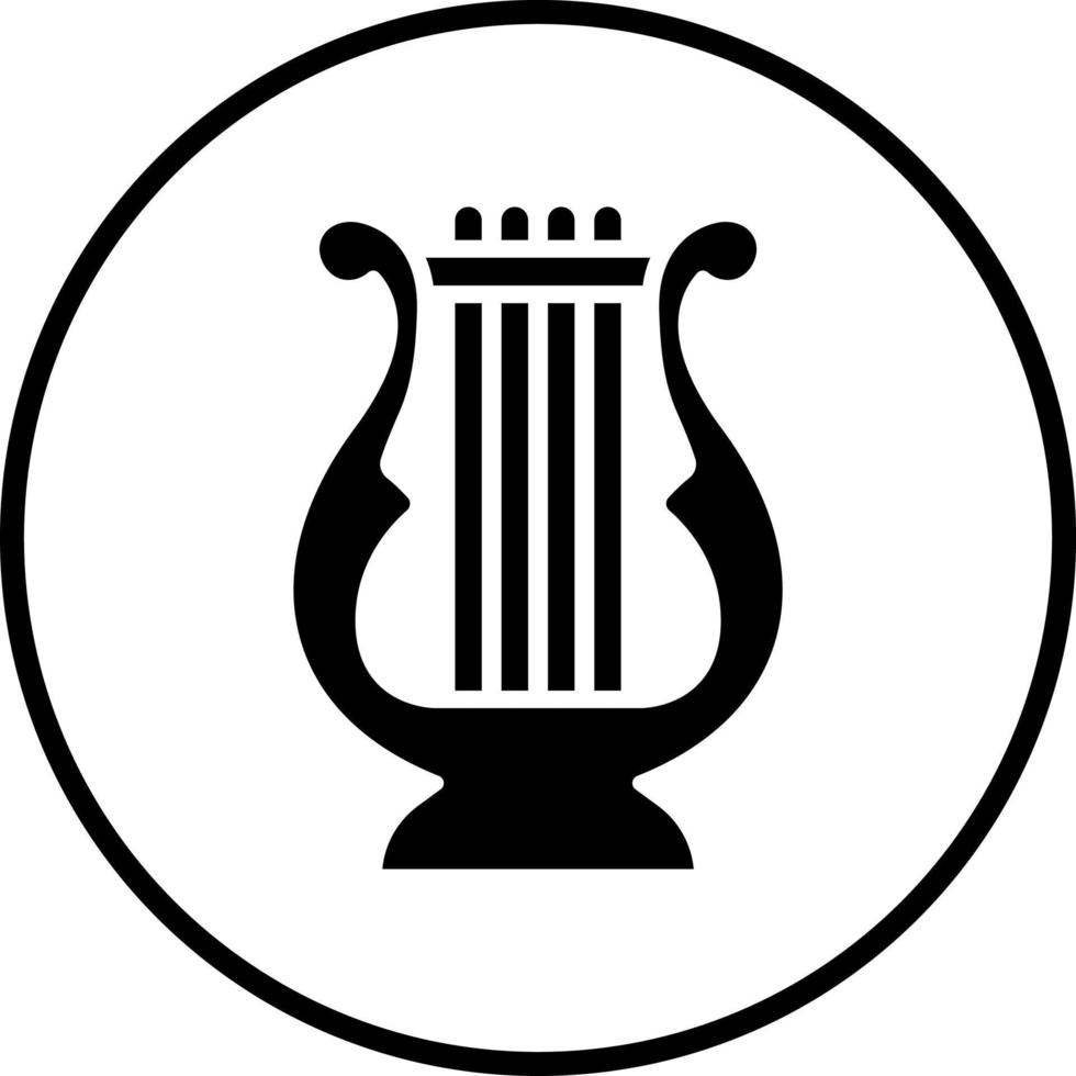 Lyre Vector Icon Style