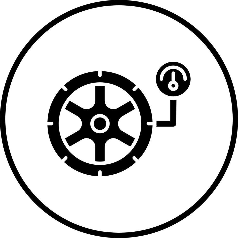 Tire Maintenance Vector Icon Style