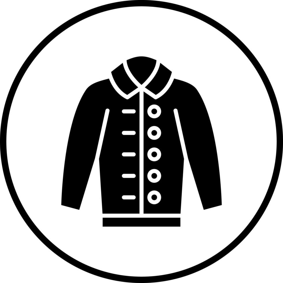 chaqueta vector icono estilo