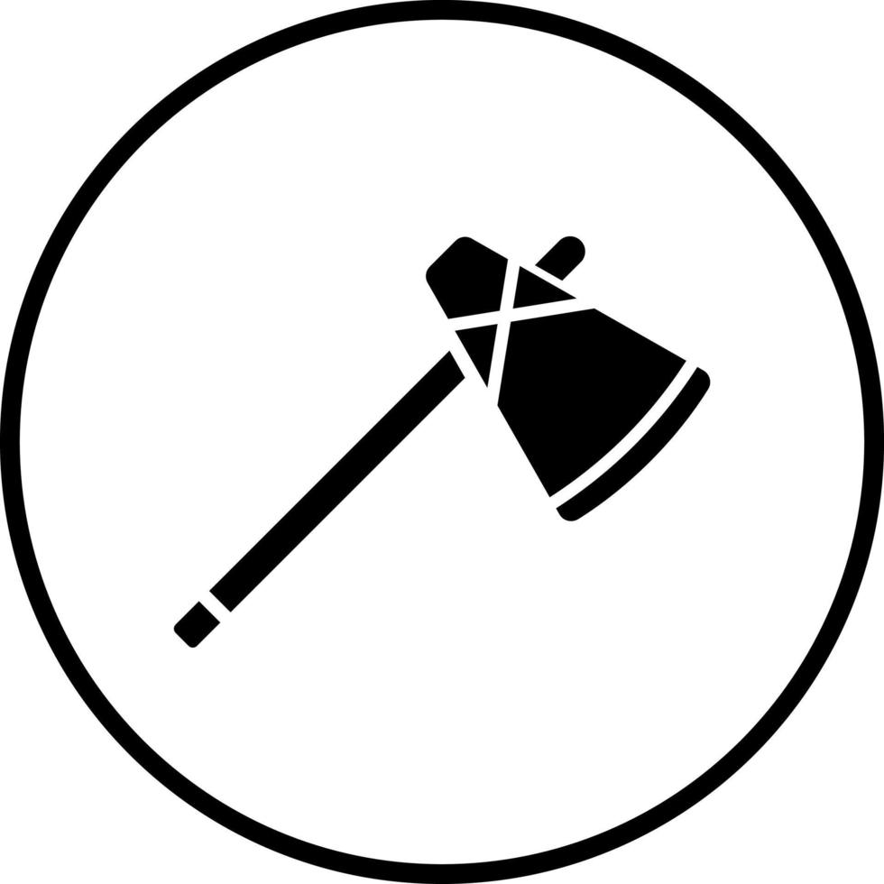 Stone Axe Vector Icon Style