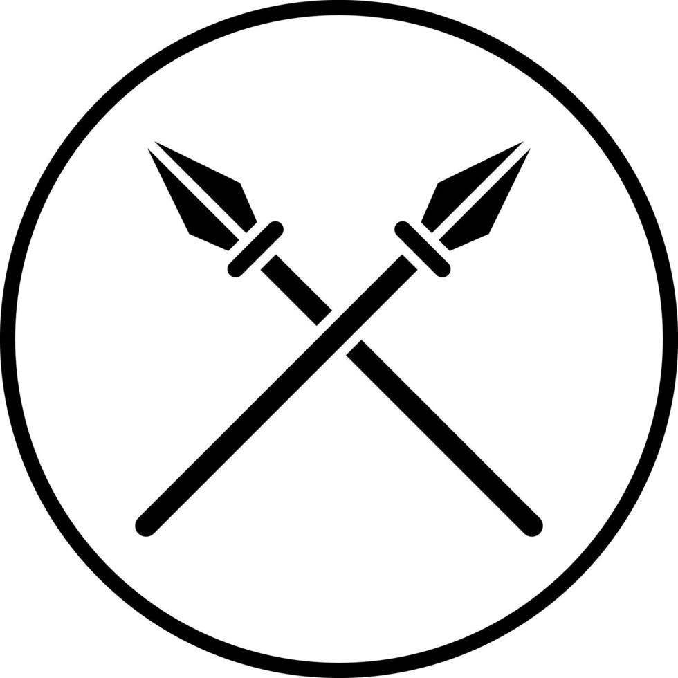 Spear Vector Icon Style