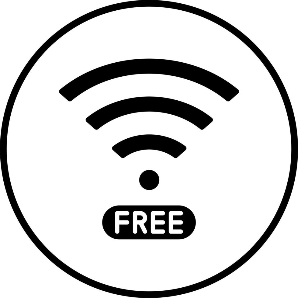 gratis Wifi vector icono estilo