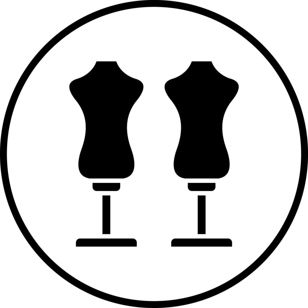 Mannequin Vector Icon Style