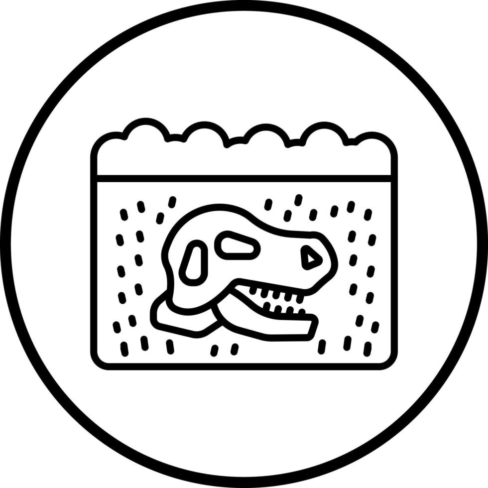 Fossils Vector Icon Style