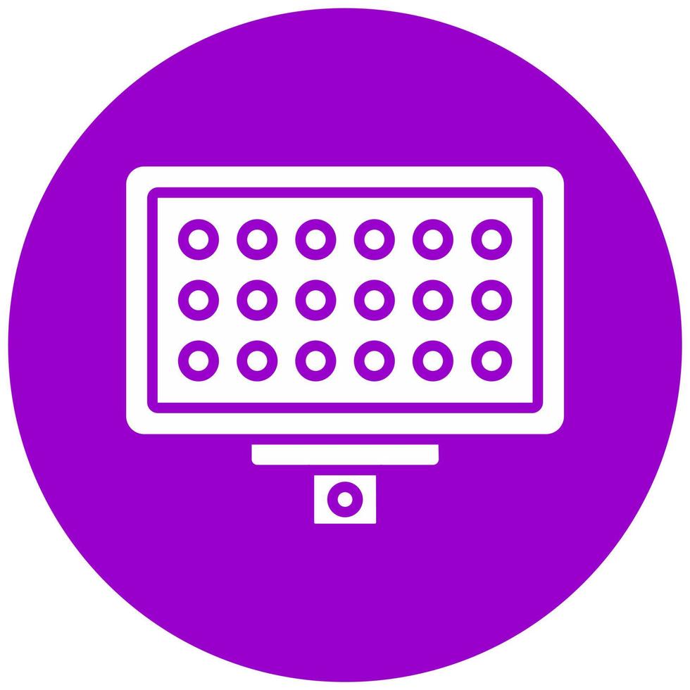 Led Panel Vector Icon Style