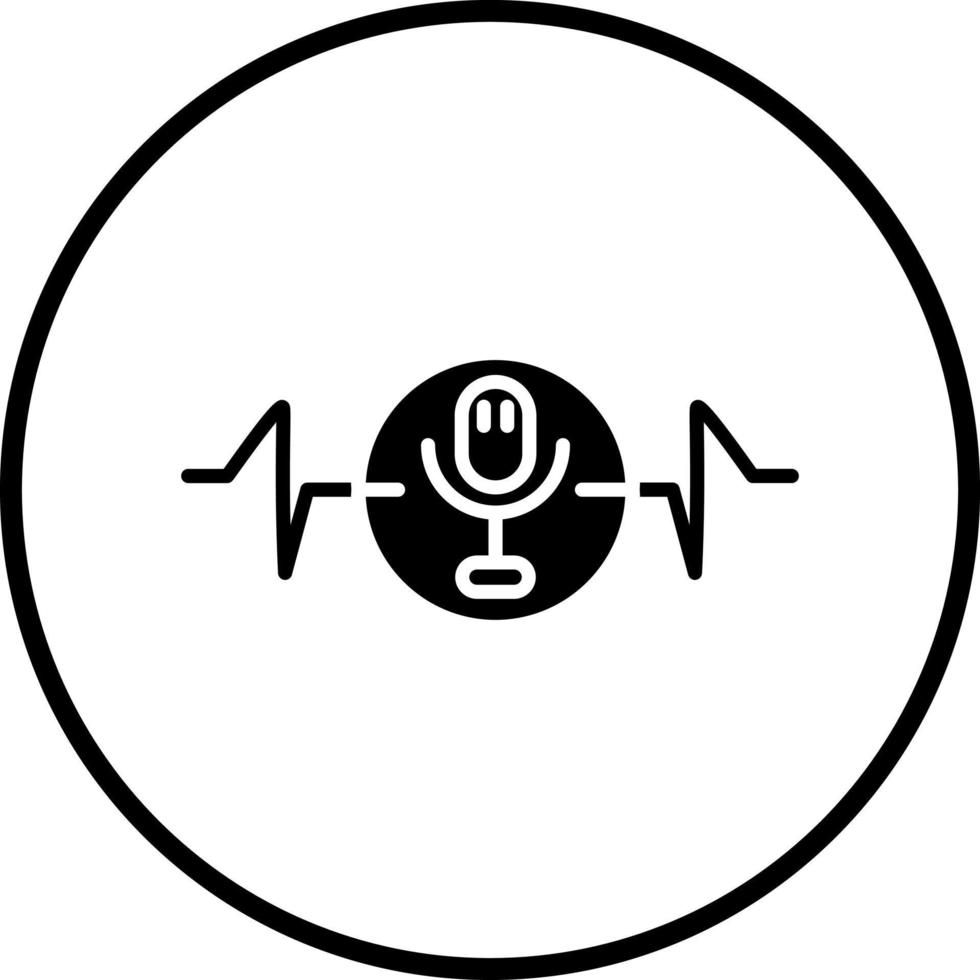 Voice Recognition Vector Icon Style