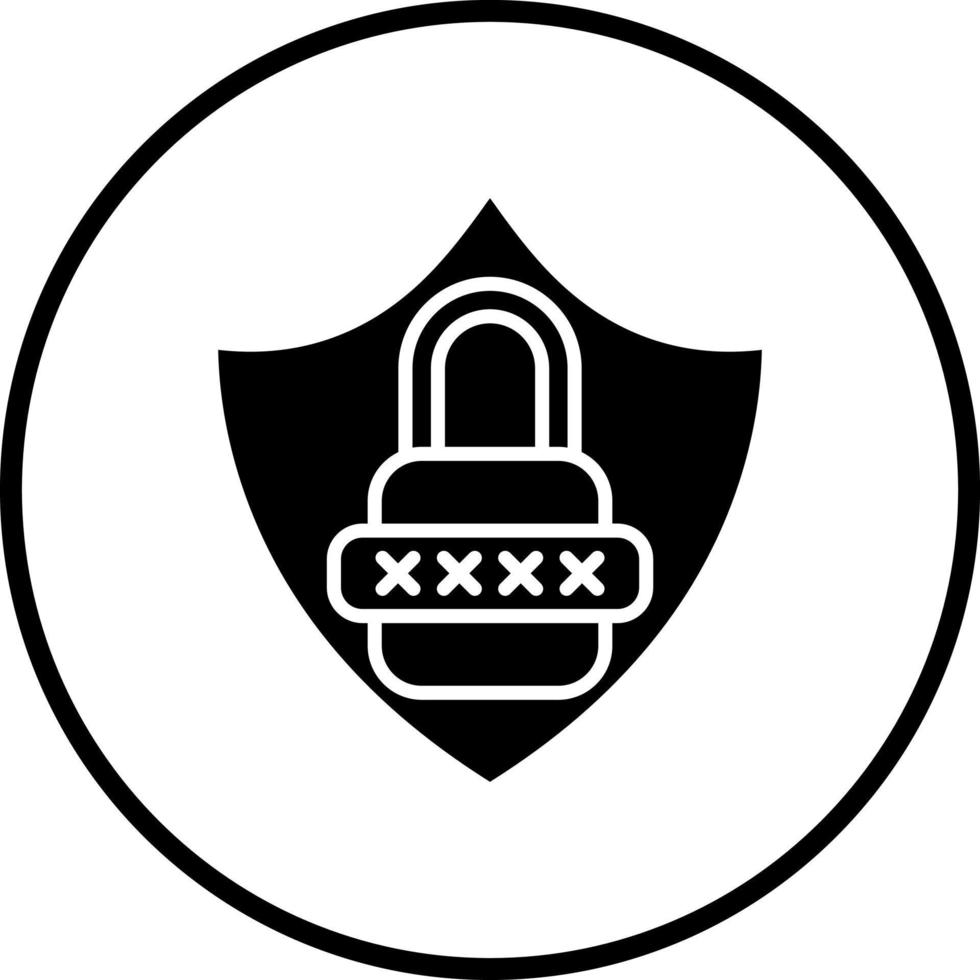 Secure Pasword Vector Icon Style