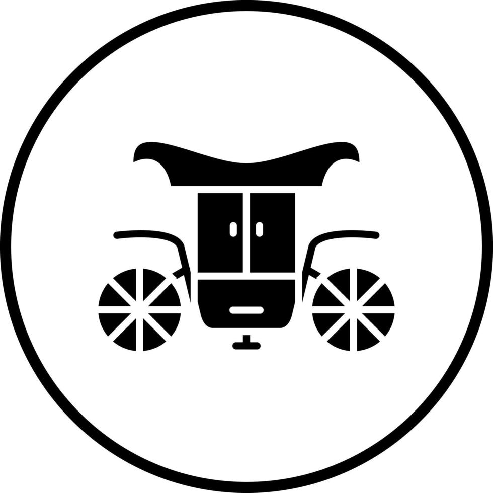 Carriage Vector Icon Style