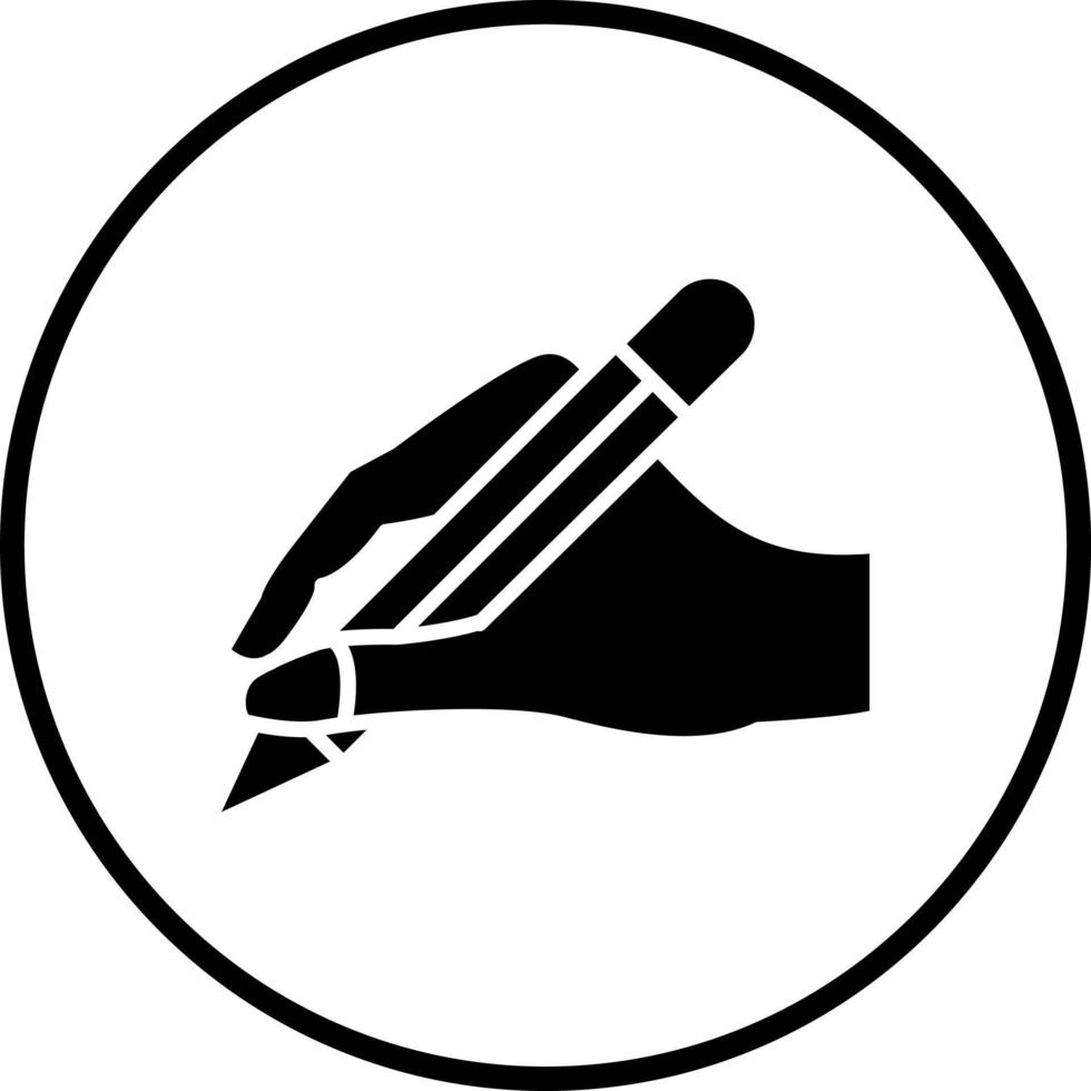 Hand Writing Vector Icon Style