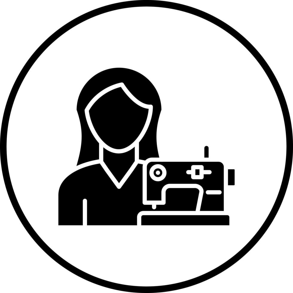 Tailoring Women Vector Icon Style