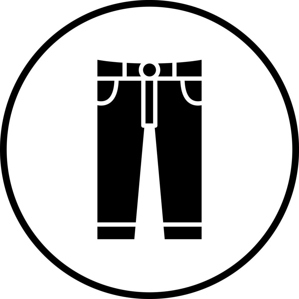 hombres pantalones vector icono estilo