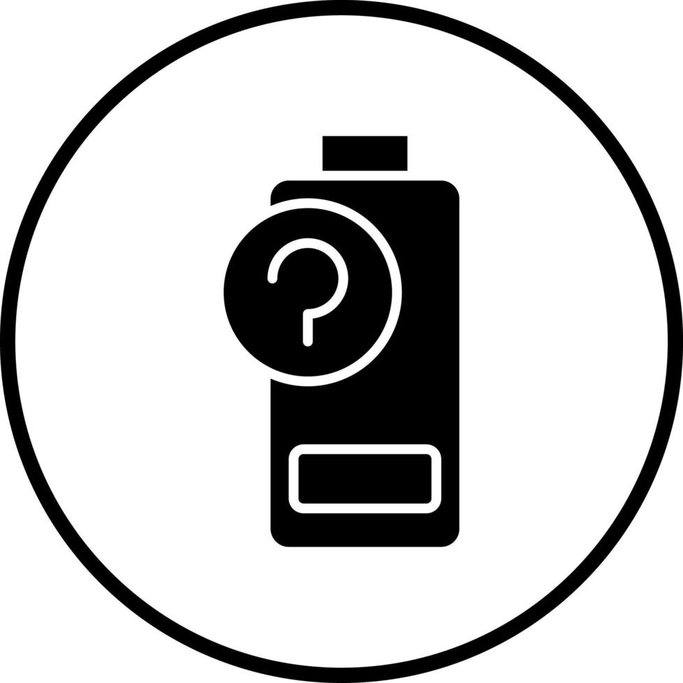 Battery Unknown Vector Icon Style