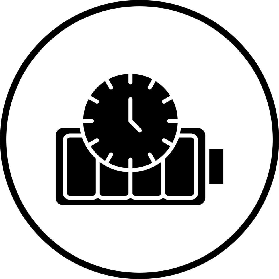 Battery Duration Vector Icon Style