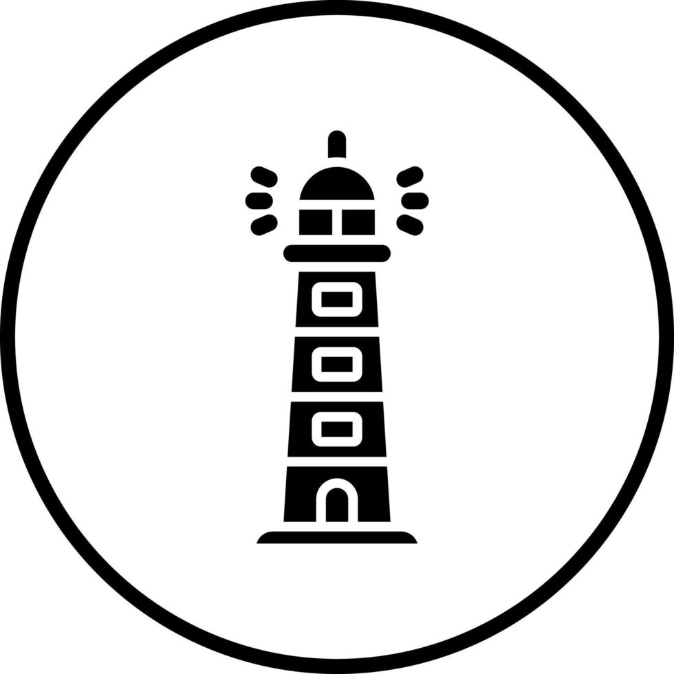 faro vector icono estilo