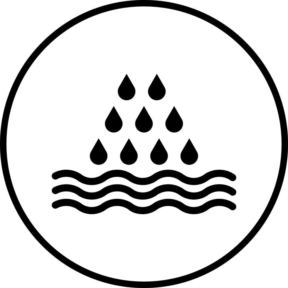 Ocean Rain Vector Icon Style