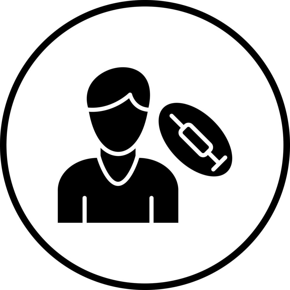 Drug Addiction Vector Icon Style