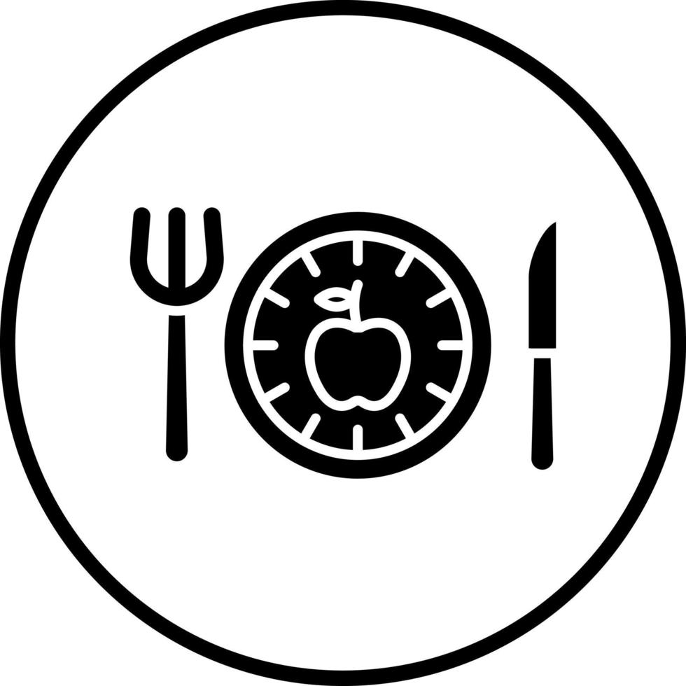 Eating Quickly Vector Icon Style