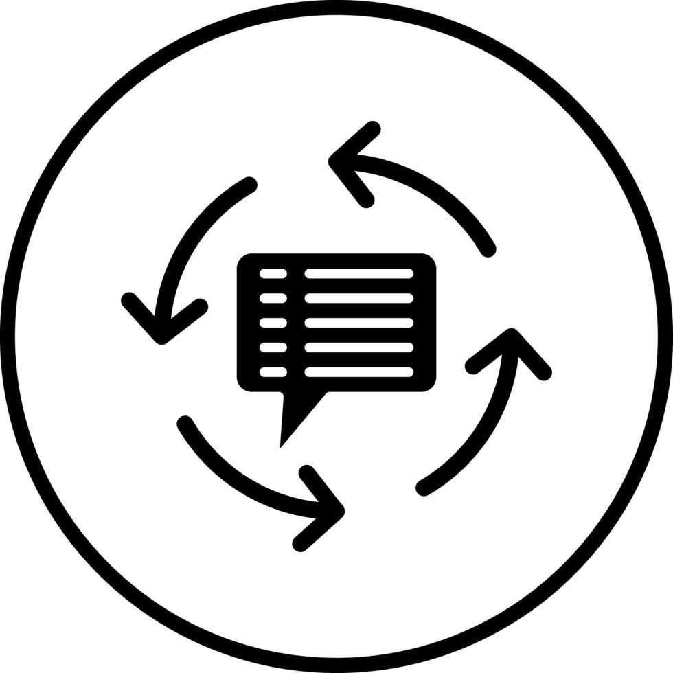 Feedback Loop Vector Icon Style