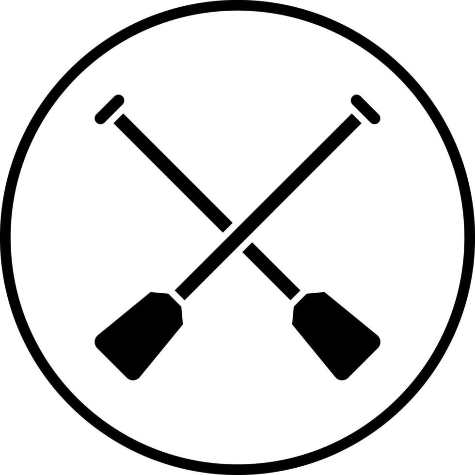 Paddles Vector Icon Style