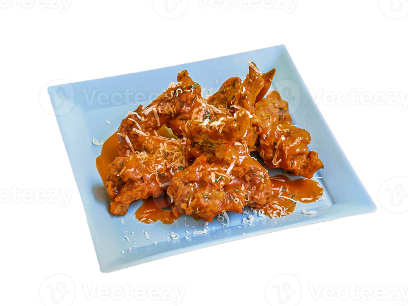 spicy chicken wings meal transparent photo png