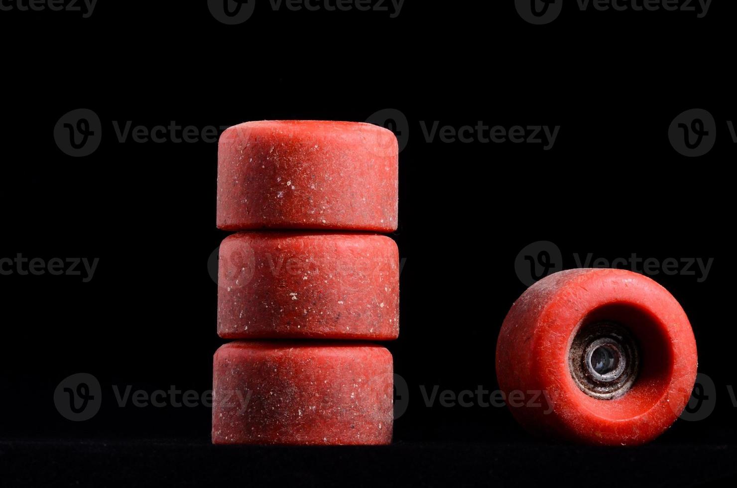 Skateboard wheels on black background 22241471 Stock Photo at Vecteezy