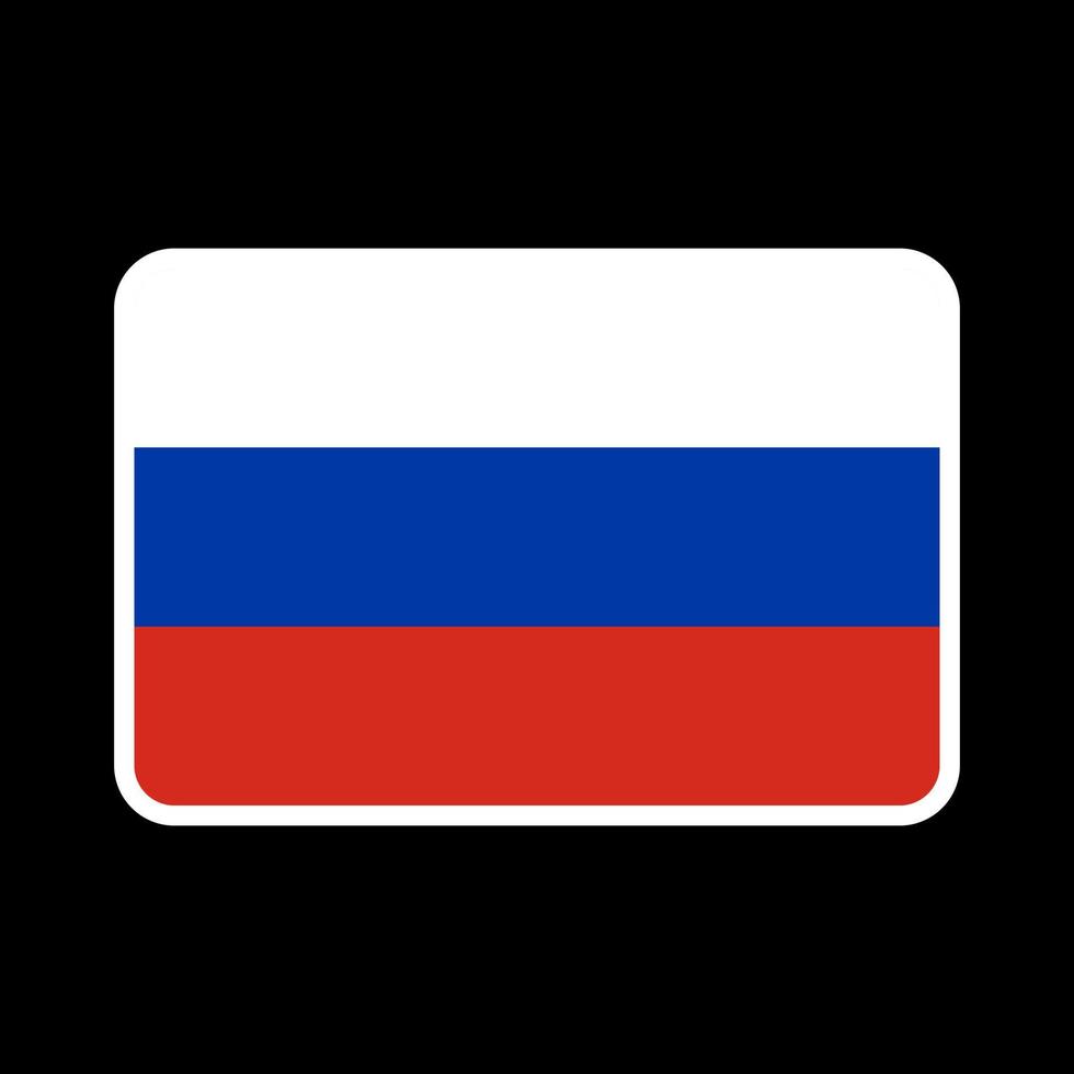 Russia flag, official colors and proportion. Vector illustration.