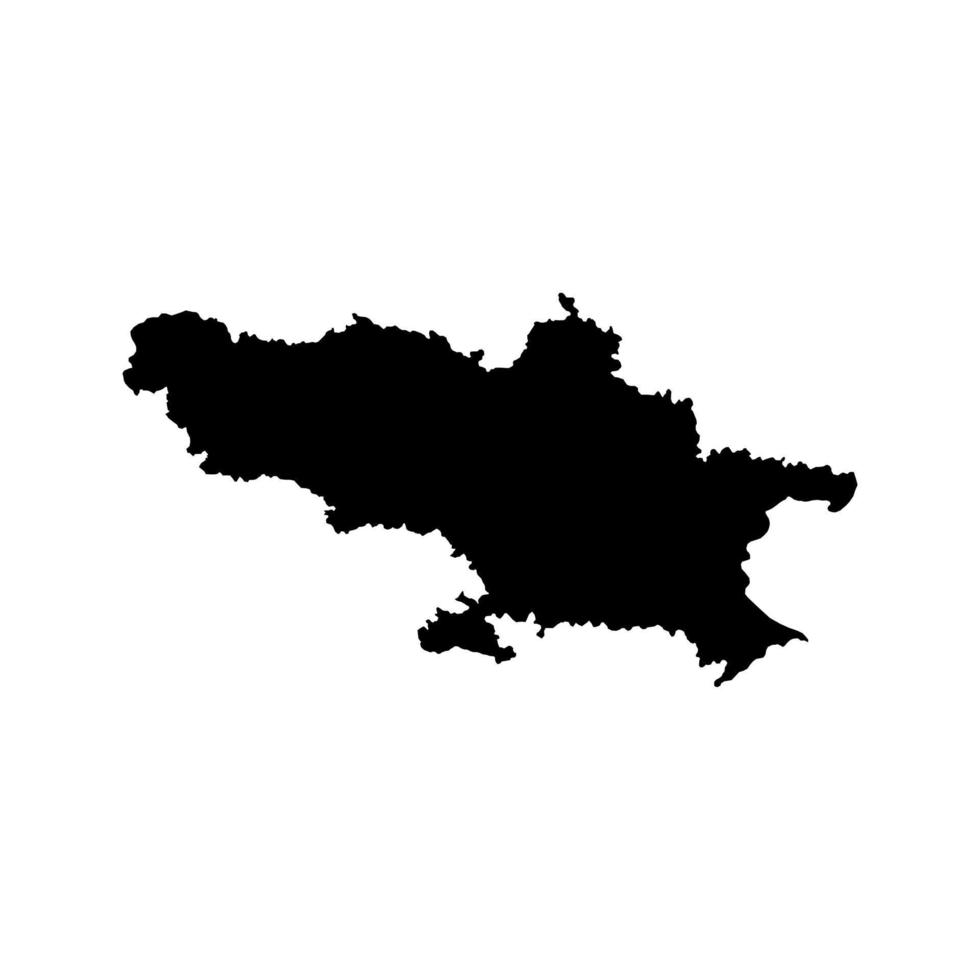 Savinja map, region of Slovenia. Vector illustration.