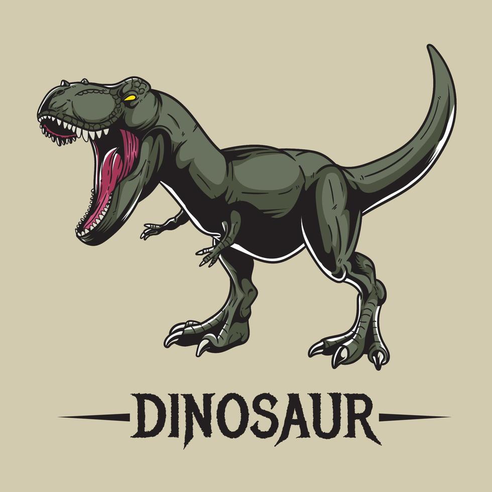 rugido dinosaurio. vector ilustración eps10