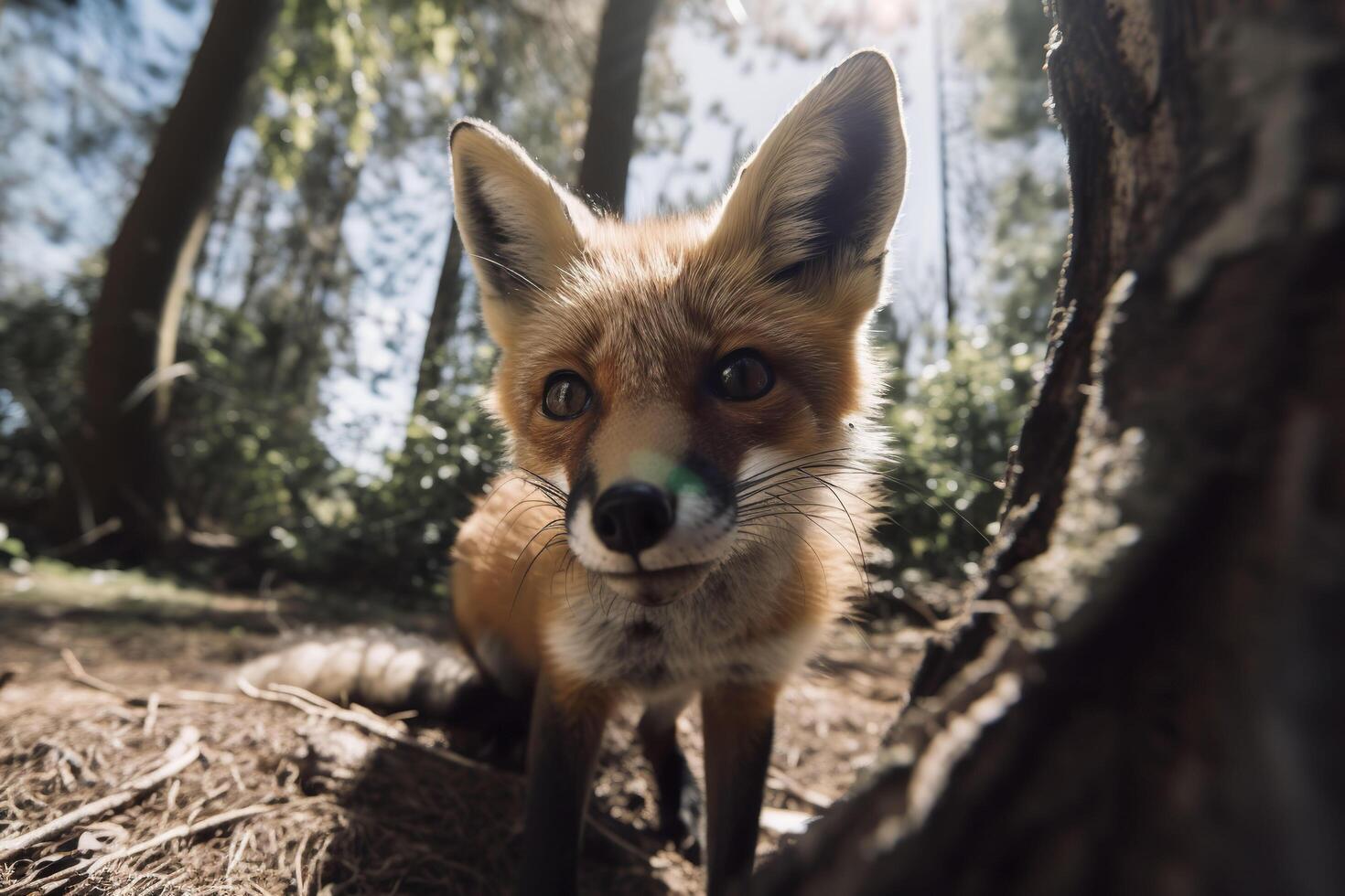 Fox close up. . photo