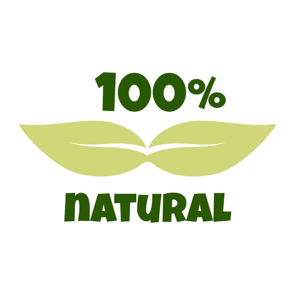 Raw, Healthy Food Badge, tag for Cafe, Restaurants and Packaging. Fresh. Natural Leaf vector