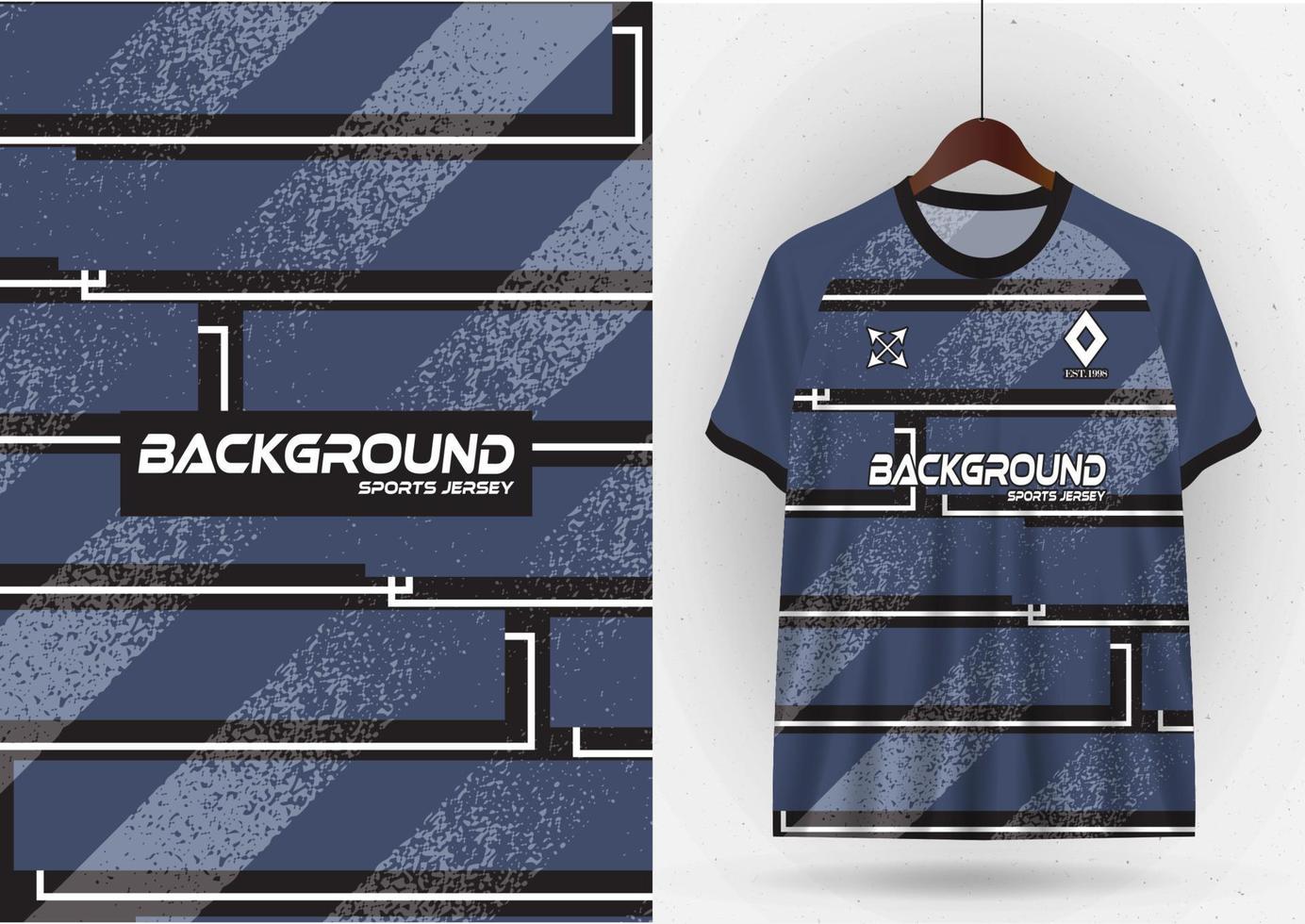 Mockup T-shirt sport design template, soccer jersey mockup for soccer club. Uniform front and back view vector