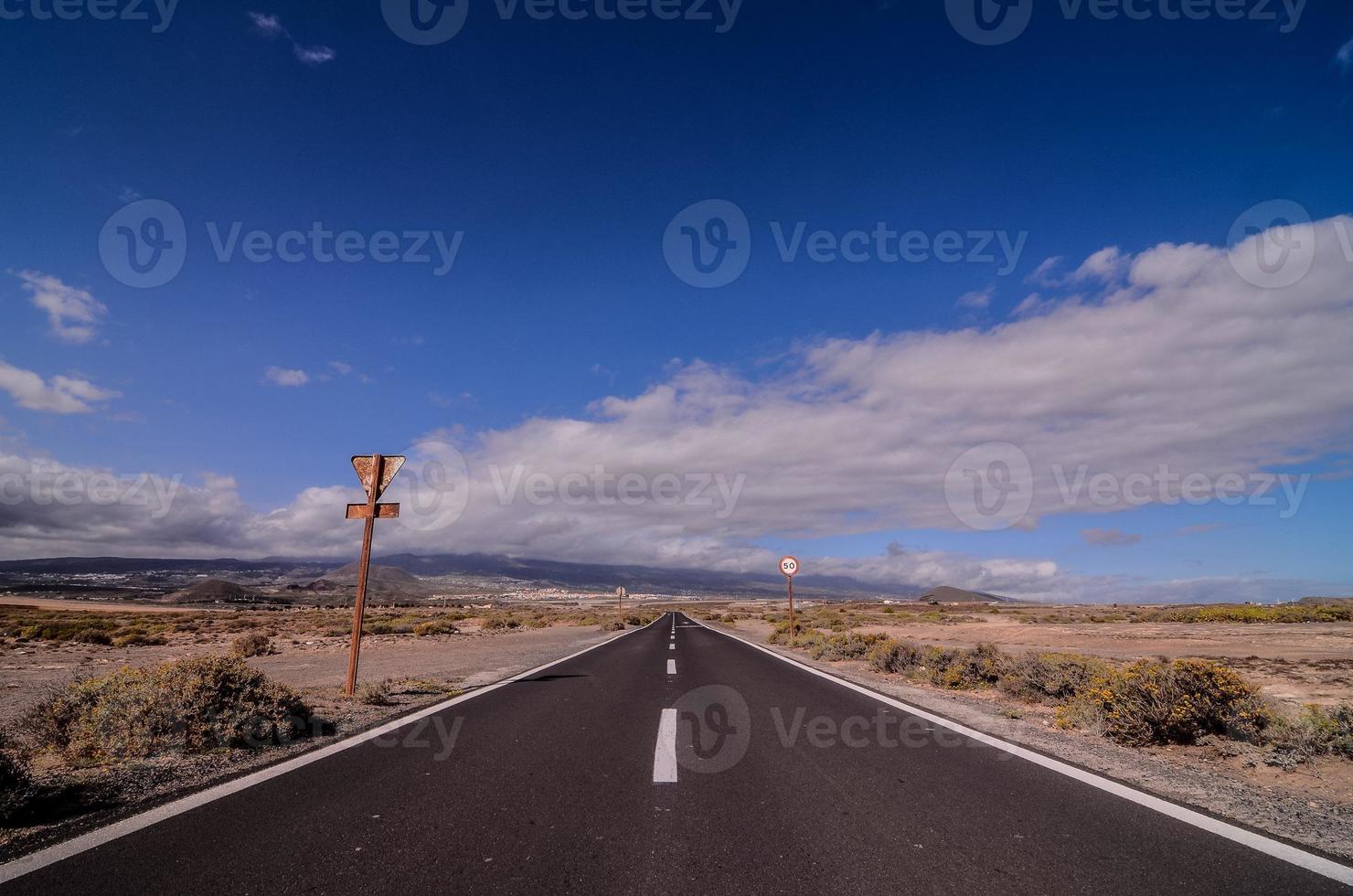 Road in the countryside photo