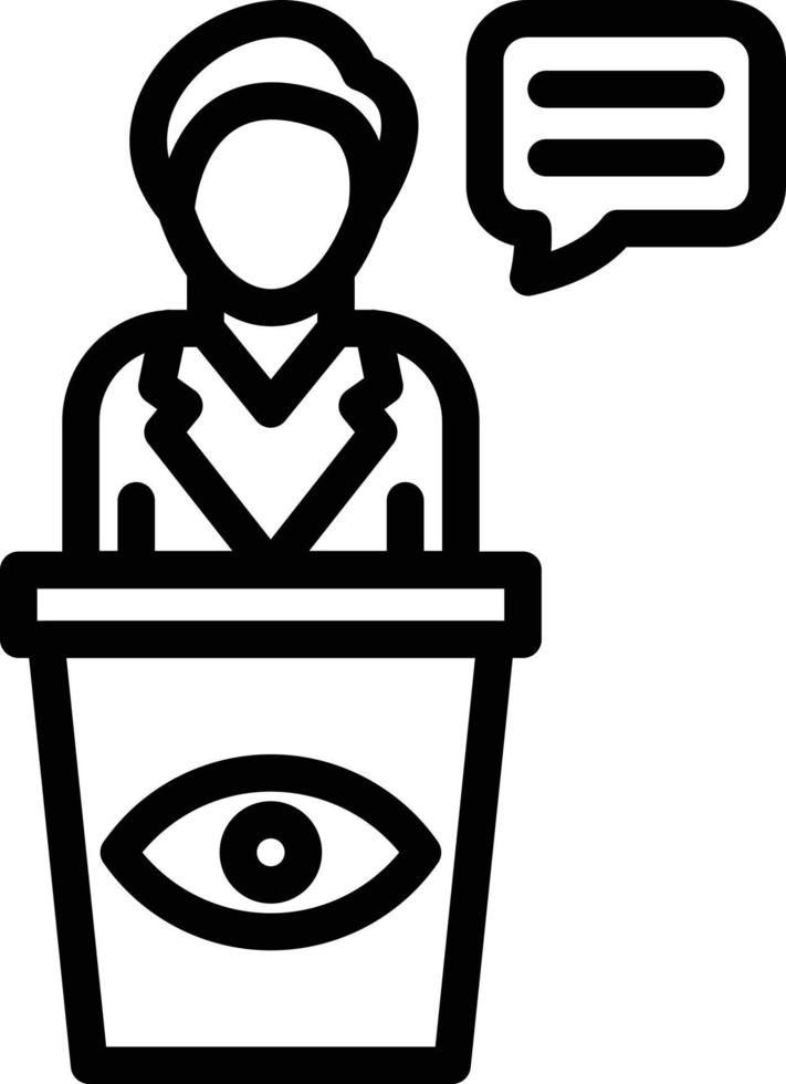 Vector Design Eye Witness Icon Style