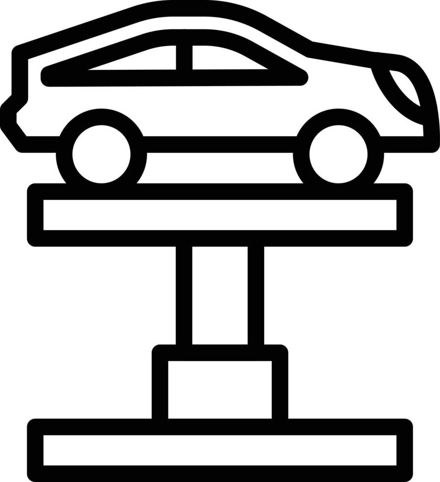 Car Lift Vector Icon Style