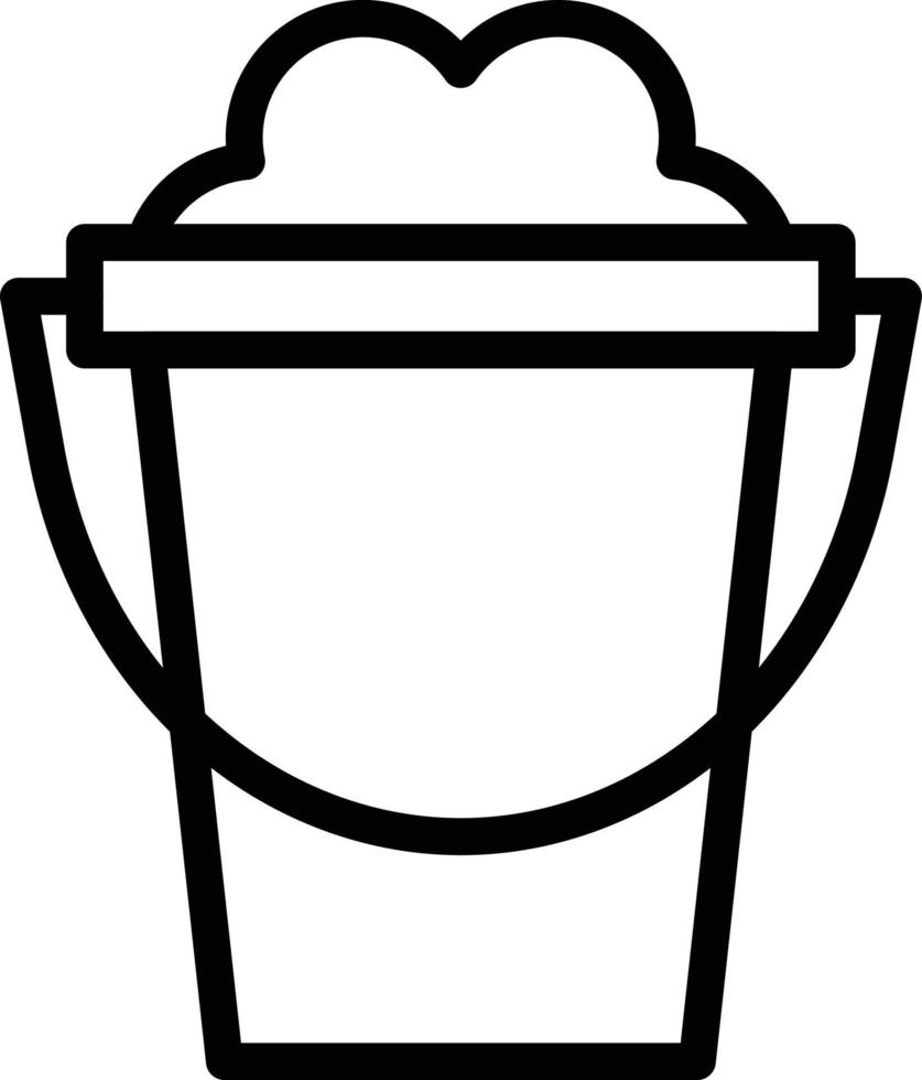 Sand Bucket Vector Icon Style