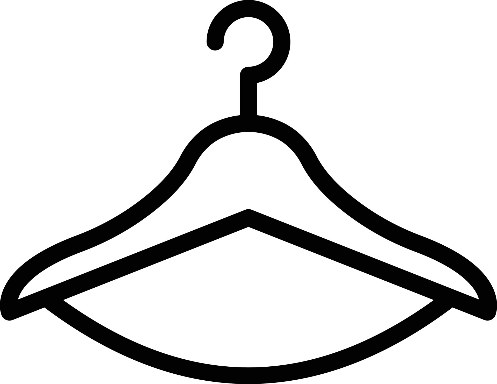 Clothes Hanger Vector Icon Style 22242679 Vector Art at Vecteezy