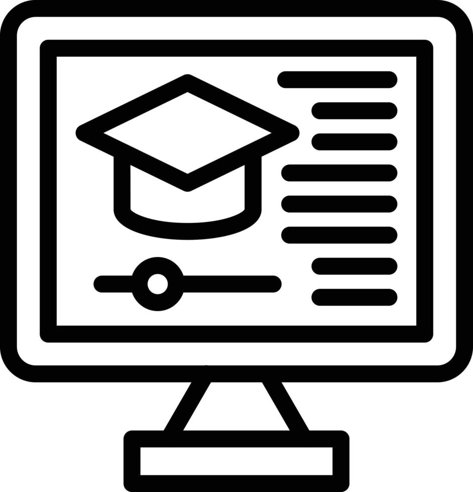 Online Course Vector Icon Style