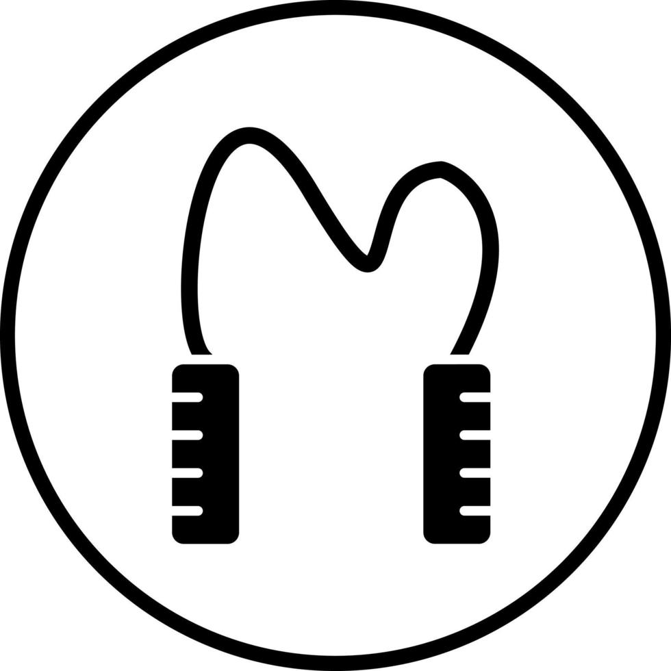 Skipping Rope Vector Icon Style