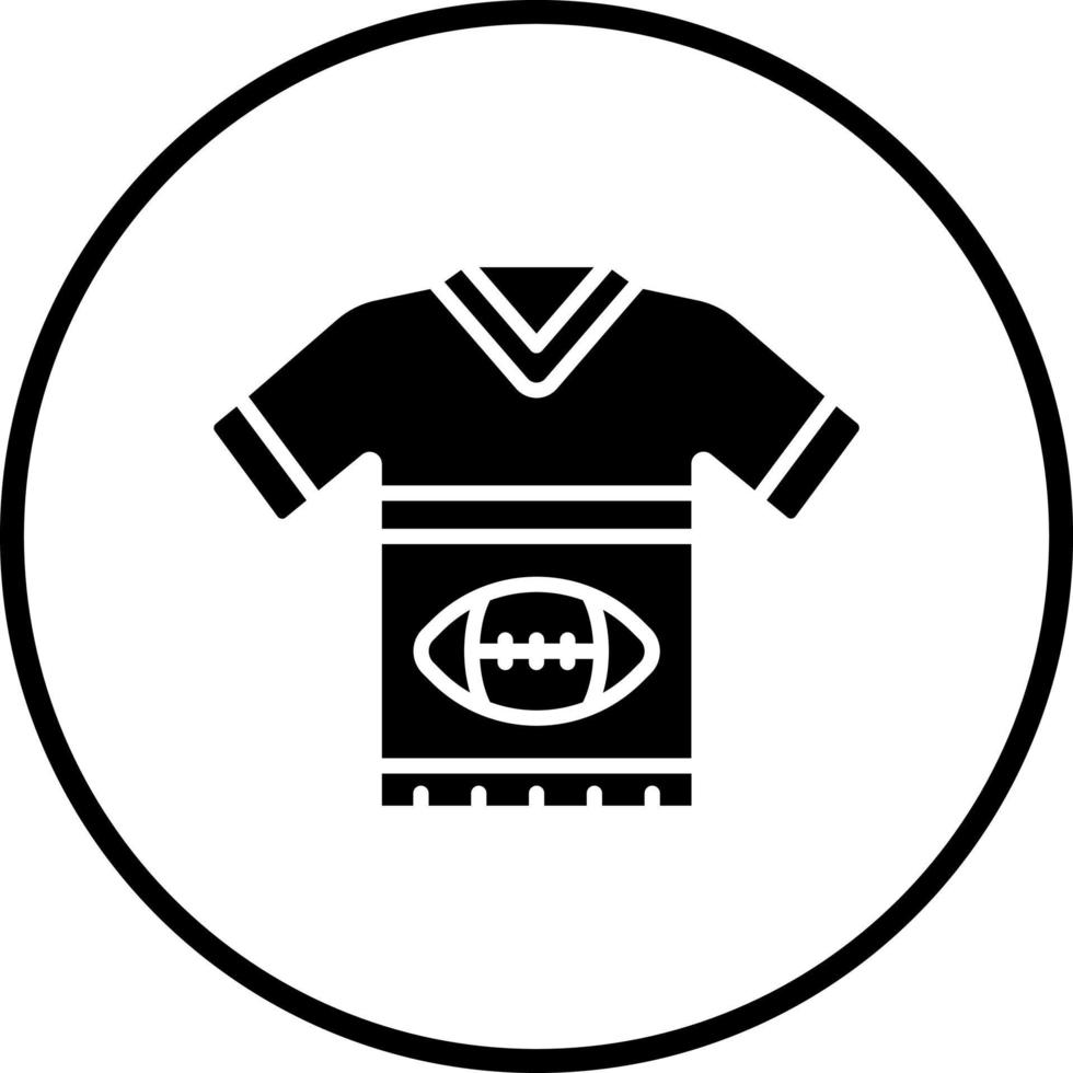 Rugby Uniform Vector Icon Style