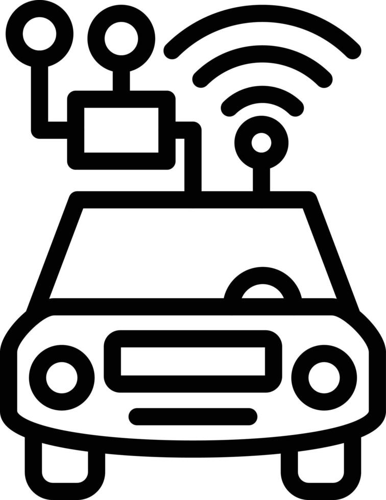 Smart Car Vector Icon Style