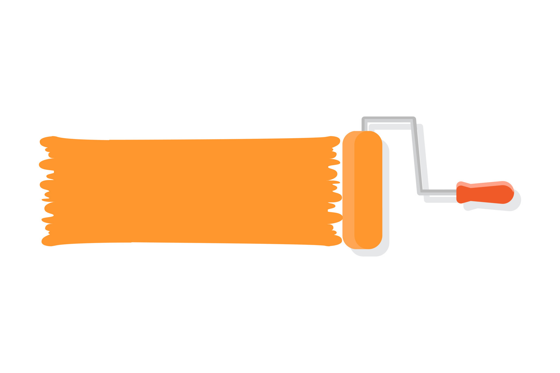 Roller paint brush flat design vector illustration 22243097 Vector Art