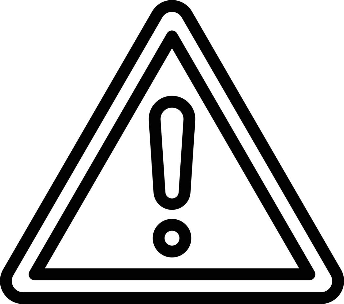 Danger Sign Vector Icon Style