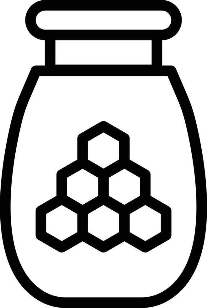 Honey Jar Vector Icon Style