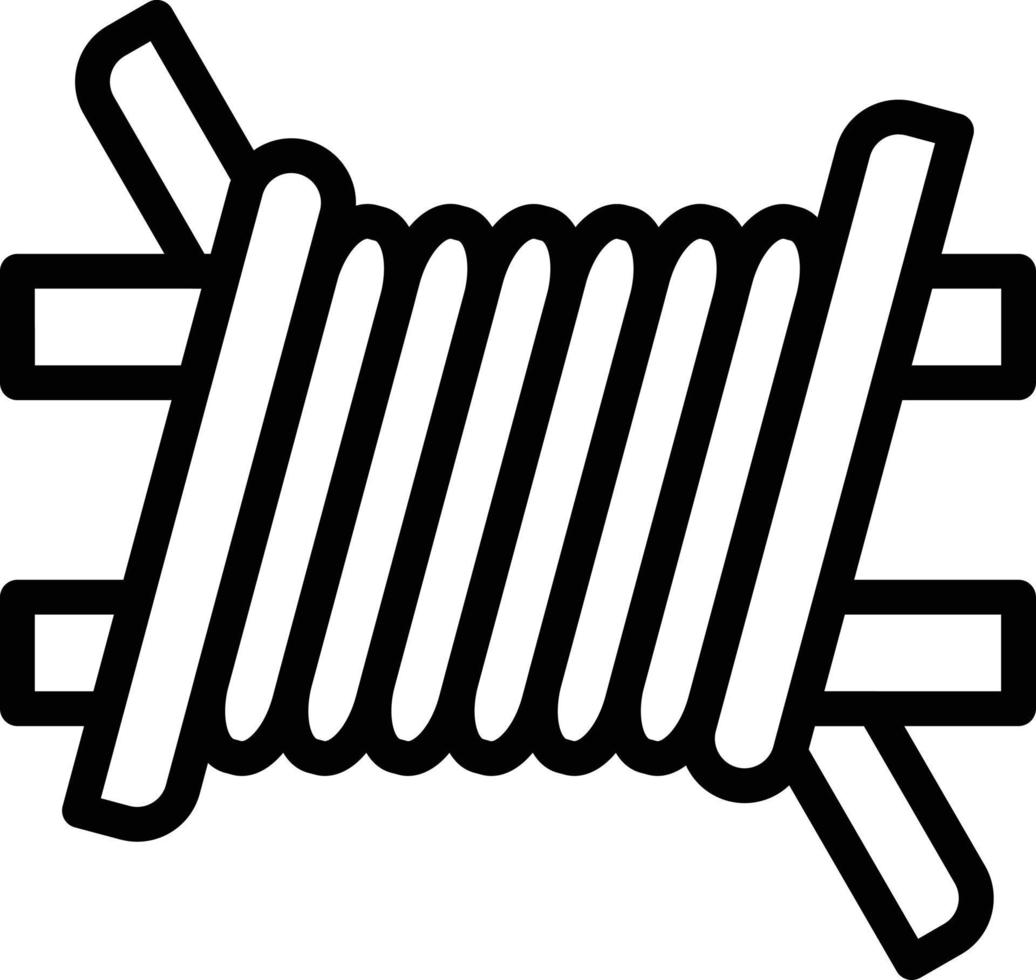 Barbed Wire Vector Icon Style