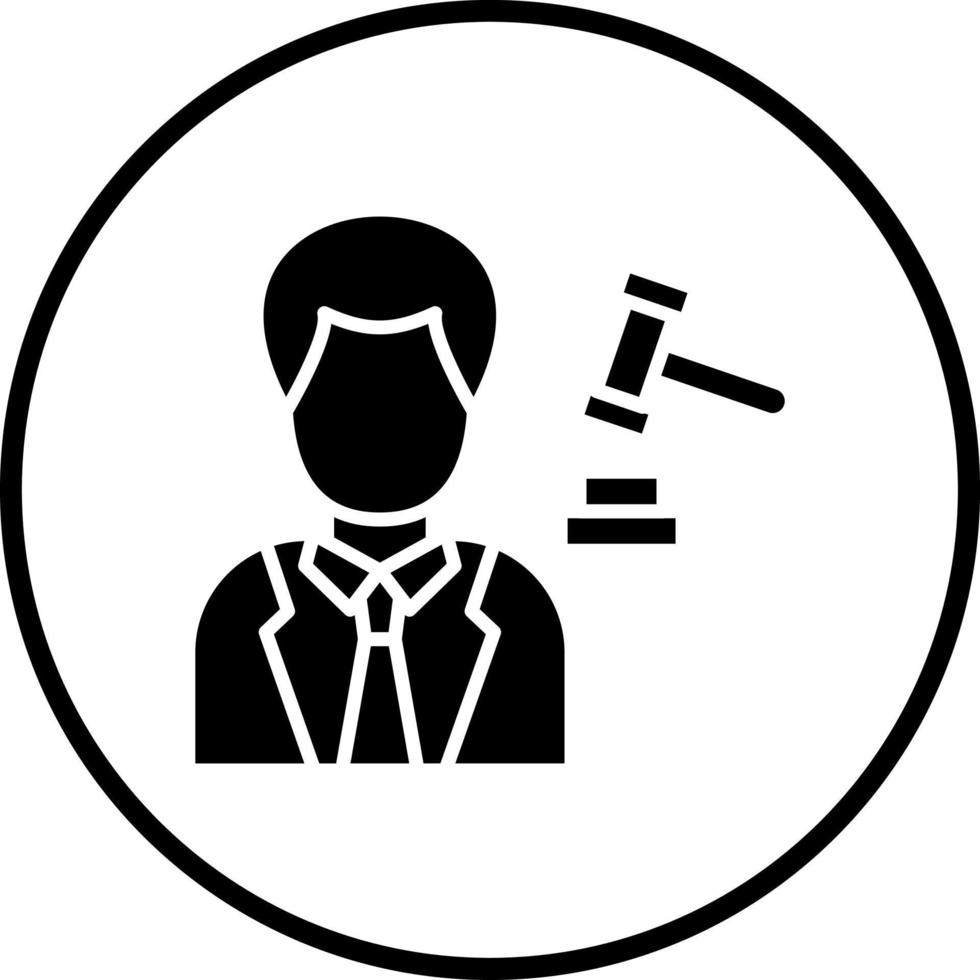 Defendant Male Vector Icon Style