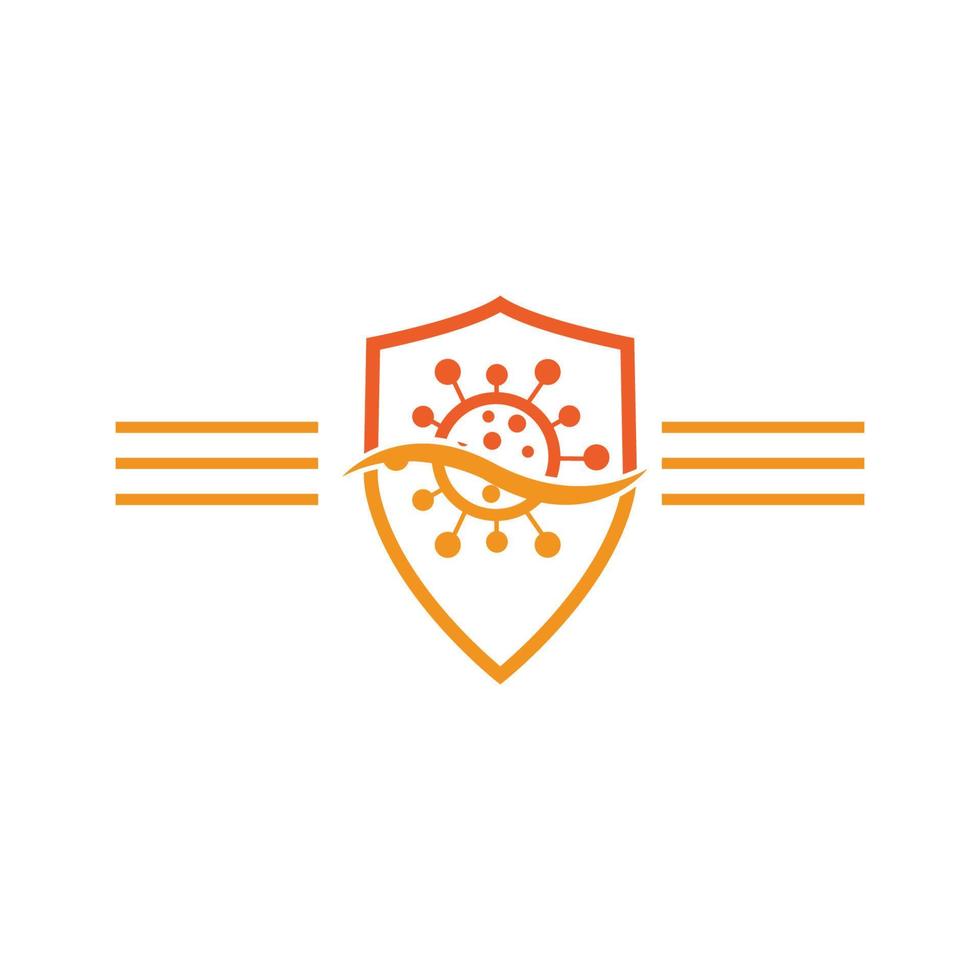 virus proteccion logo imágenes ilustración diseño vector