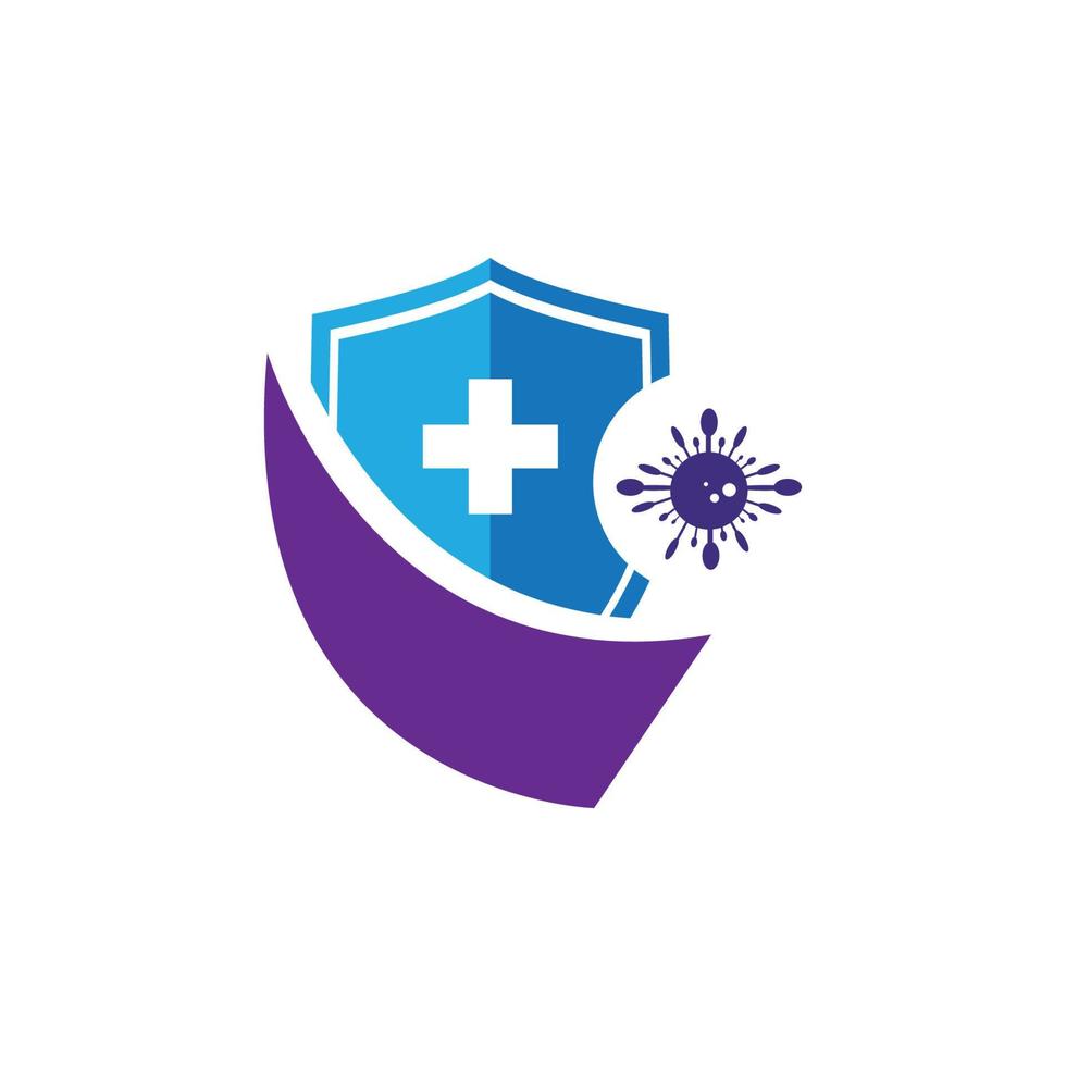 Virus protection logo images illustration design vector