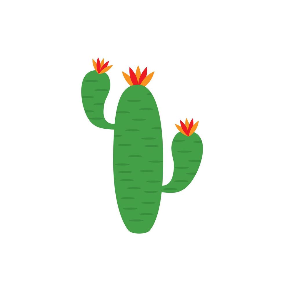 Cactus vector icon. Cactus illustration sign. desert symbol or logo.