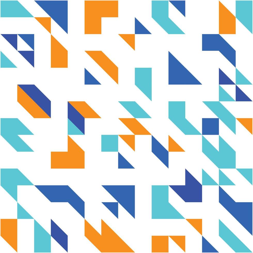 Abstract geometric background with blue and orange colors. Modern colorful abstract background design. Blue and orange geometric abstract background vector